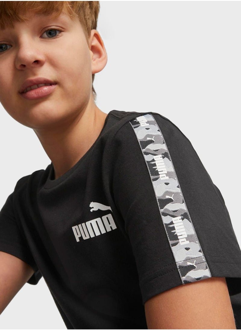 PUMA - Youth Essential Tape Camo T-Shirt - Image 1