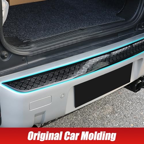 GafeSkui Rear Bumper ABS Black Body Anti-Scratch Protection Cover Trim Kit Compatible with 2020-2025 Land Rover Defender 110 130 Decoration Armor Sticker Trim Exterior Accessories - Image 4