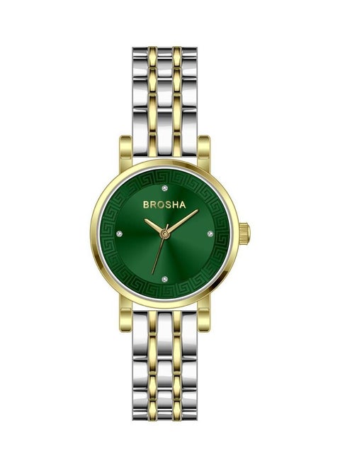 Women's Wrist Watch With an Elegant Design, By Brosha, With a Golden and Silver Bracelet
