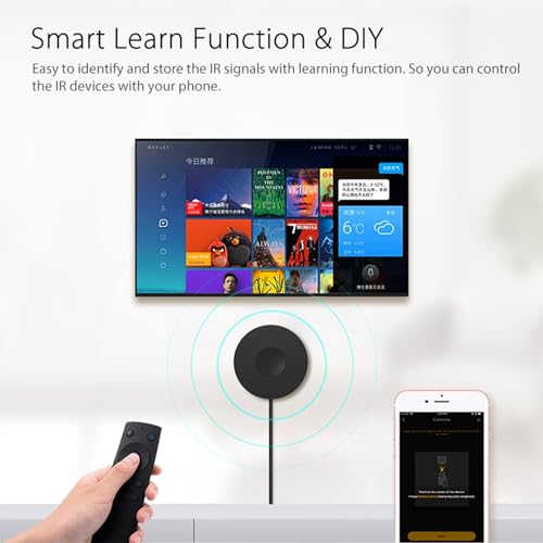protium Smart IR RF Universal Remote: Infrared WiFi Remote Controller, IR/RF Smart Home Hub, IR Emitter and RF Blaster for Fan AC TV DVD, Tuya/Smart Life App Control, Compatible with Alexa Google Assistant - Image 5