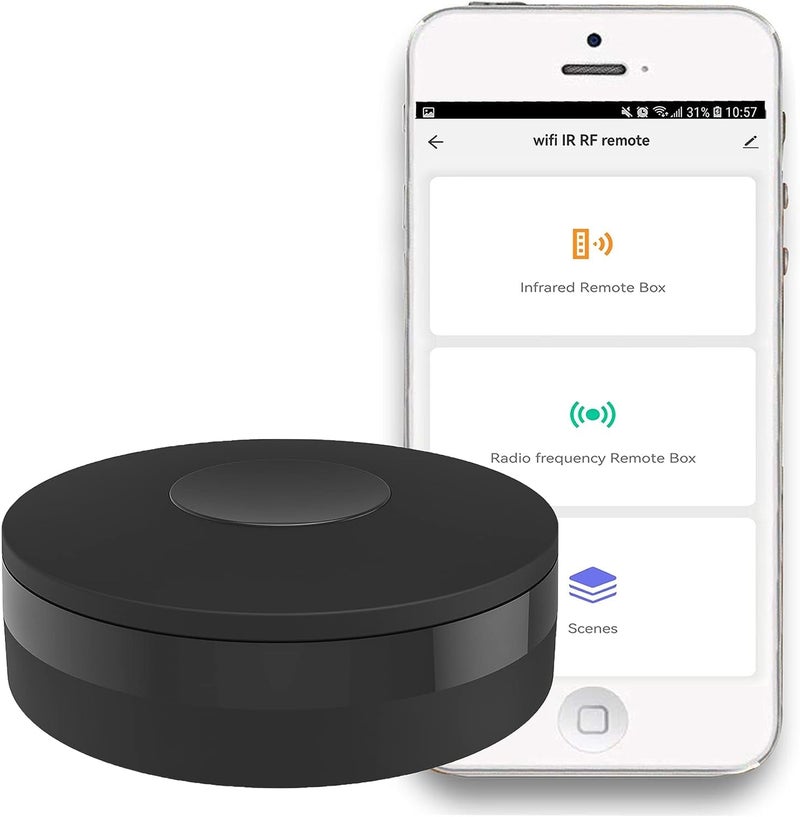 protium Smart IR RF Universal Remote: Infrared WiFi Remote Controller, IR/RF Smart Home Hub, IR Emitter and RF Blaster for Fan AC TV DVD, Tuya/Smart Life App Control, Compatible with Alexa Google Assistant - Image 1