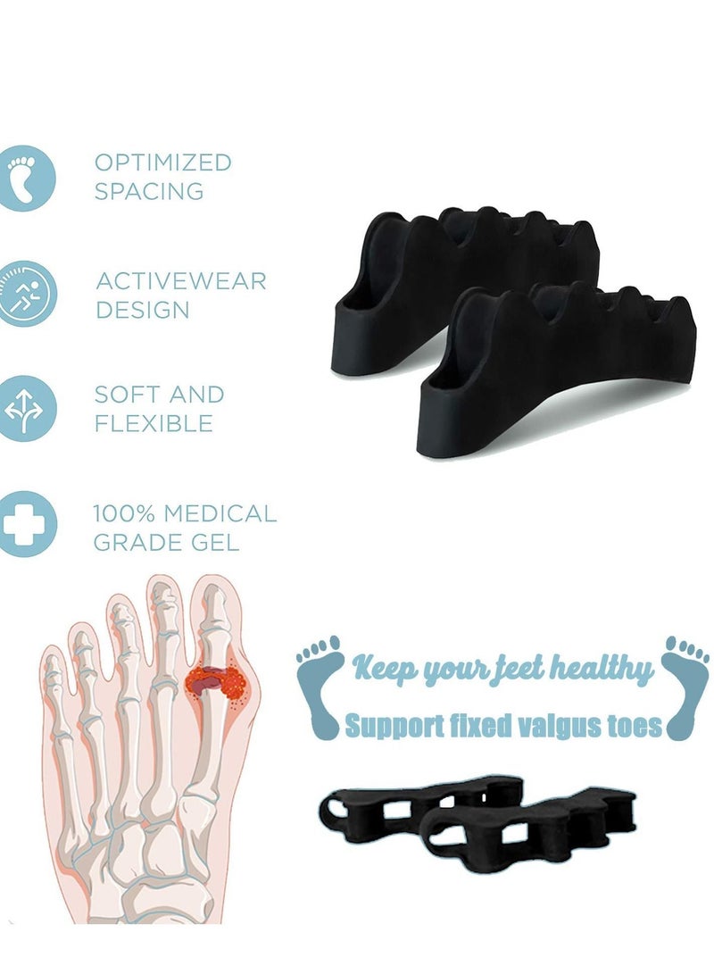 Toe Separators Spacers, Use for Health Beauty Pedicures, Plantar Fasciitis, Hammer Toes, Claw Toes Other Foot Conditions, Pedicures Men and Women