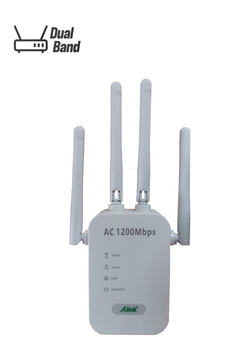 الينك WiFi Range Extender ، 1200 ميجابت في الثانية 2.4 جيجا هرتز 5 جيجا هرتز النطاق المزدوج AC1200 WiFi مكرر ، Access Point White  - Image 1