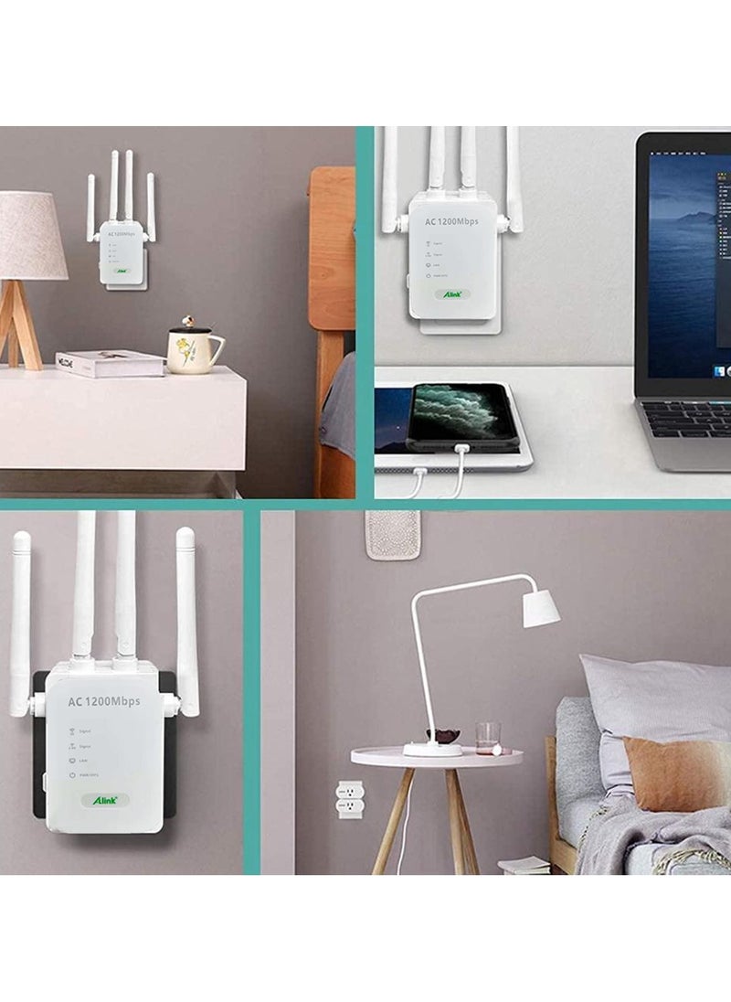 الينك WiFi Range Extender ، 1200 ميجابت في الثانية 2.4 جيجا هرتز 5 جيجا هرتز النطاق المزدوج AC1200 WiFi مكرر ، Access Point White  - Image 4
