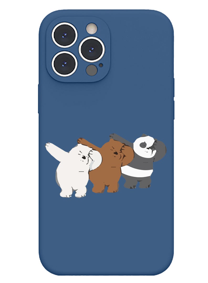 Theodor Protective Slim Fit Case Liquid Silicone Cover with Full Body Protection Anti-Scratch Shockproof Case For iPhone 13 Pro Blue  - Beautiful Dreamer copy - Image 1