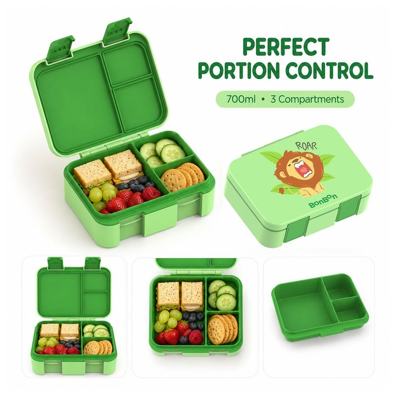 BonBon - 3 Compartments Lunchbox - Lion - Image 3