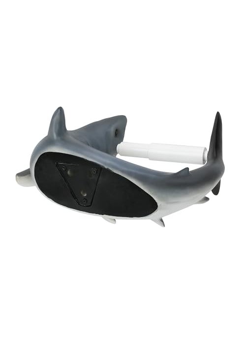 Design Toscano Design Toscano Shark Attack Bathroom Toilet Paper Holder  - Image 4