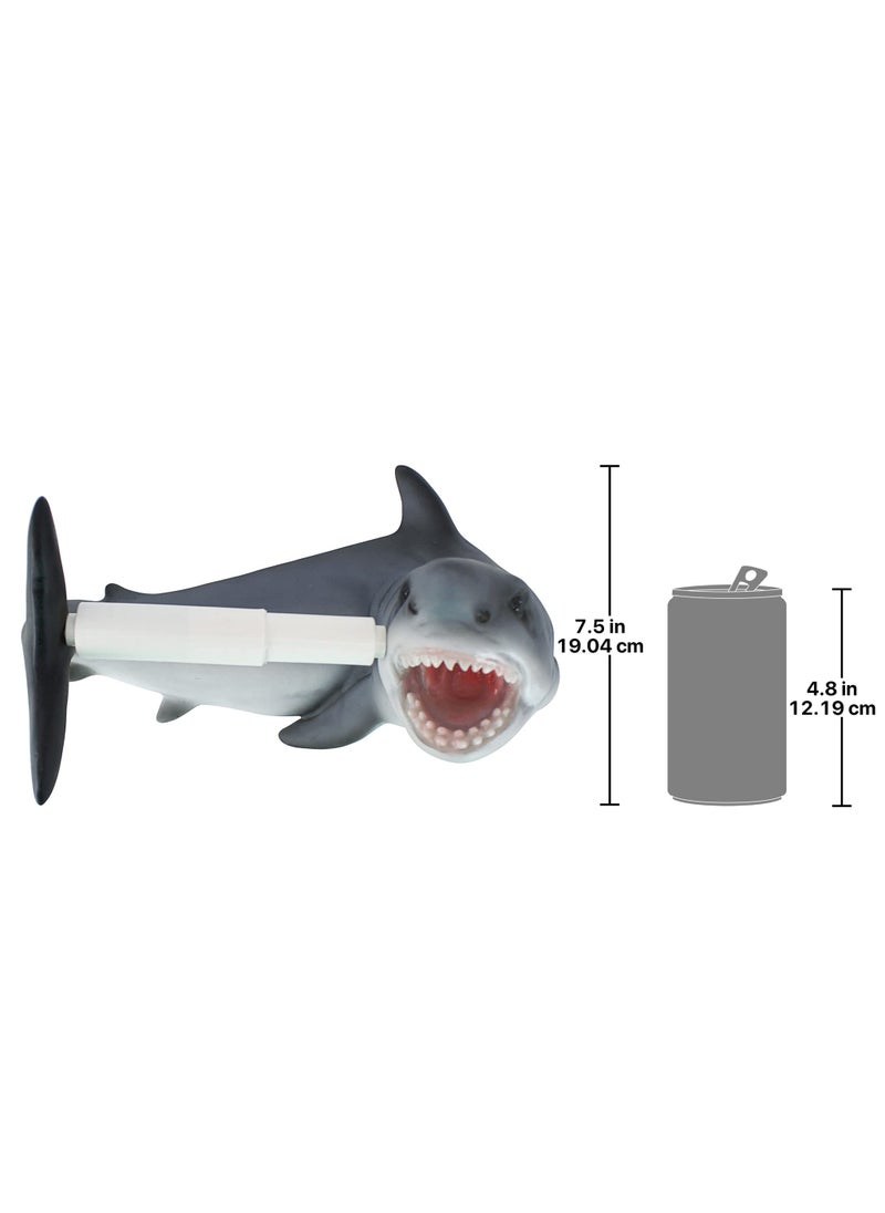 Design Toscano Design Toscano Shark Attack Bathroom Toilet Paper Holder  - Image 2