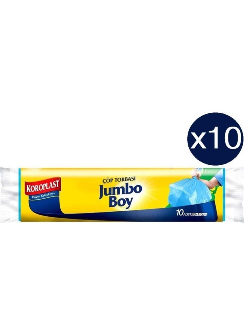 Koroplast Strong Jumbo Garbage Bag 10 x 10 Pack (80 x 110 cm) 