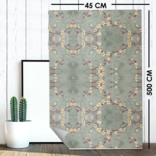 Wollzo Floral Flower Decorative Wallpaper (45 x 500 cm) - Image 4