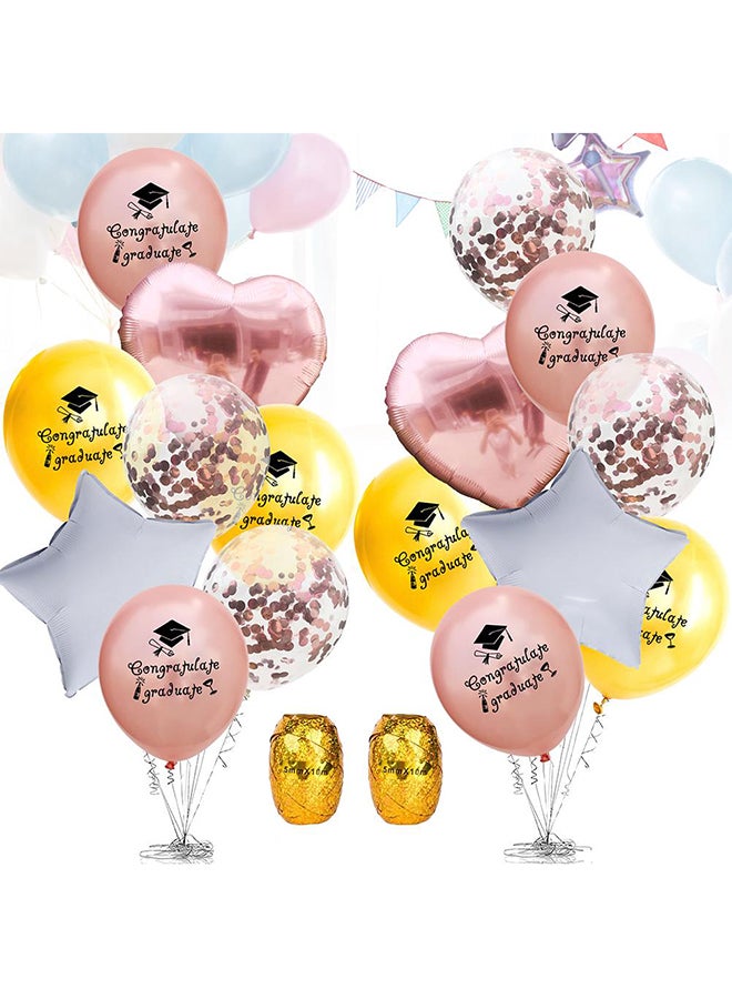 Sharpdo 50-Piece Congratulate Graduate Party Decoration Balloons - Image 3