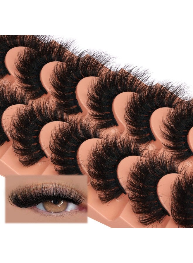 Focipeysa Mink Lashes Fluffy False Eyelashes 18Mm Dramatic Faux Mink Eyelashes Natural Look Cat Eye Volume Eye Lashes Multipack By Focipeysa - Image 5