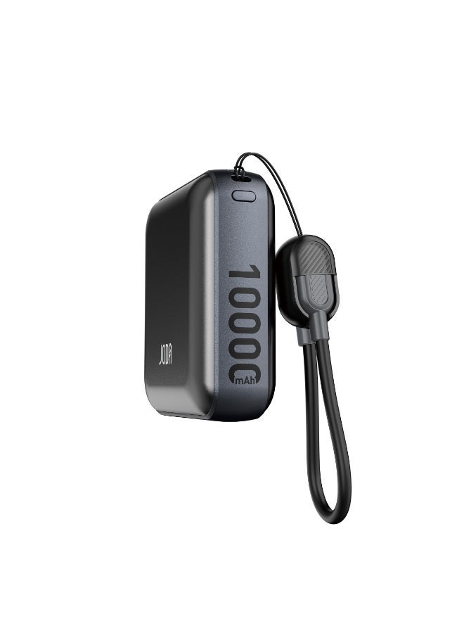 JODA Metix 10Power Bank 10000mAh 22.5W PD - With Cabel USB-C Portable Charger ⚡🔋Fast Charging Power Bank ⚡10000 mAh Power Bank 🔋USB-C Power Bank 🔌PD Fast Charging Power Bank ⚡3-Port Power Bank 📱22.5W Fast Charger ⚡Power Bank for Smartphones 📱USB-A and USB-C Charger 🔌Portable Power Bank for Travel ✈️Charger for iPhone & Samsung 📱 - Image 2