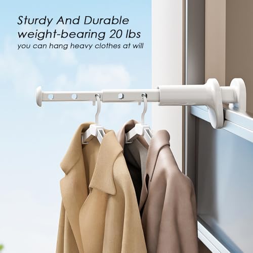 TASEVO Travel Drying Rack for Clothes - Portable Hanging Rack Over The Door with Retractable Rod - Mini Size for Cruise, RV, Dorm, Apartment, Hotel Laundry - Image 5