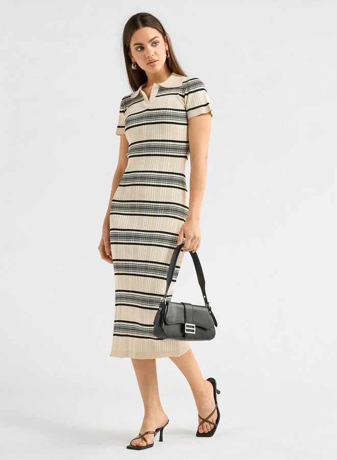 Splash FAV Striped Knit Dress