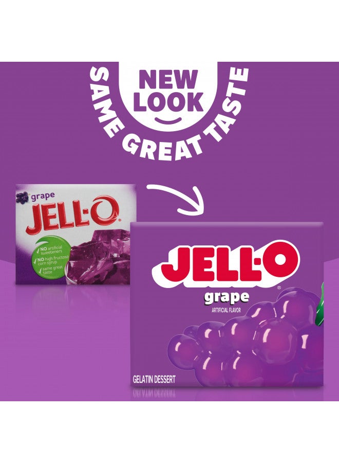 Jell-O Jell-O Grape Gelatin Dessert Mix (3 oz Box) - Image 2