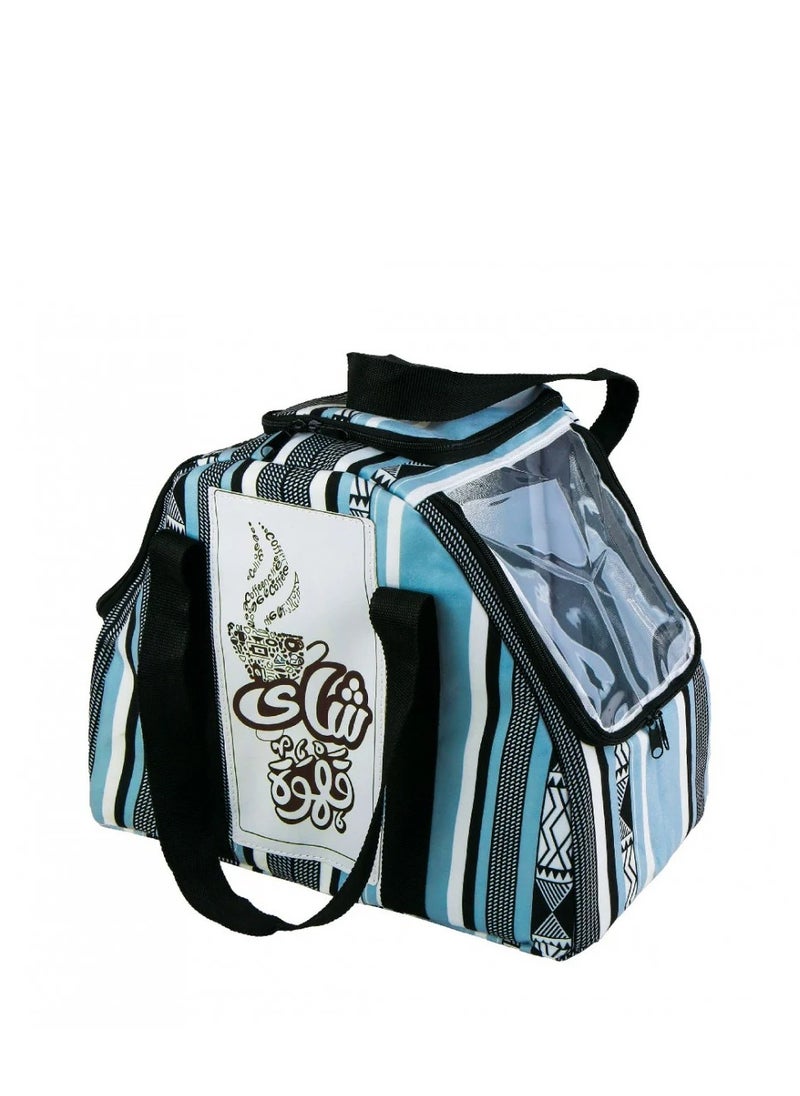 BASURRAH 1pc Multicolor Canvas Travel Bag for Carrying Thermos, Coffee, Dallah - Random Pick  - Image 2