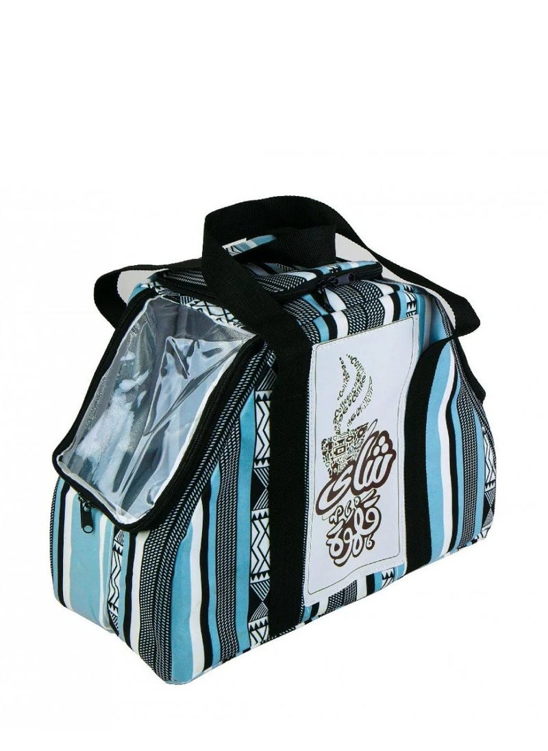 BASURRAH 1pc Multicolor Canvas Travel Bag for Carrying Thermos, Coffee, Dallah - Random Pick  - Image 3