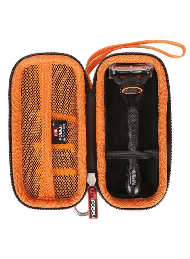 FBLFOBELI Portable Travel Carrying Case Compatible With Gillette Fusion5 Razors 1 Razor 4 Razor Blade Refills, EVA Hard Storage Bag (Case Only) - Image 1