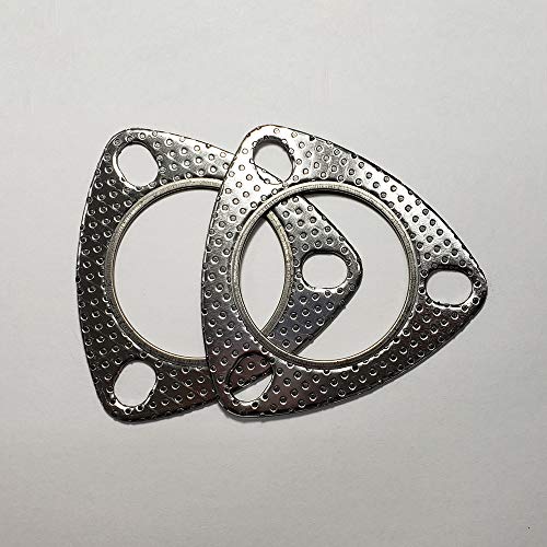 Ticon 2.25" 3 Bolt MLSG High Temp Exhaust Gasket w/SS Fire Ring (Qty 2) - Image 1