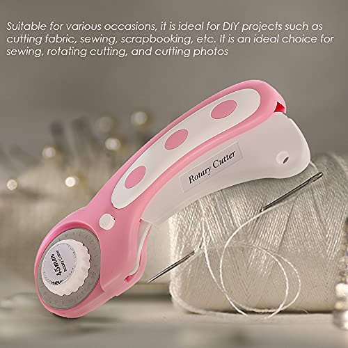 Abizarch Rotary Cutter Set - 45mm Rotary Fabric Cutter, A4 Cutting Mat, Self Healing Sewing Mats, Quilting Ruler and Fixing Clips, Craft Knife Set, Ideal for Crafting, Sewing, Patchworking - Image 3