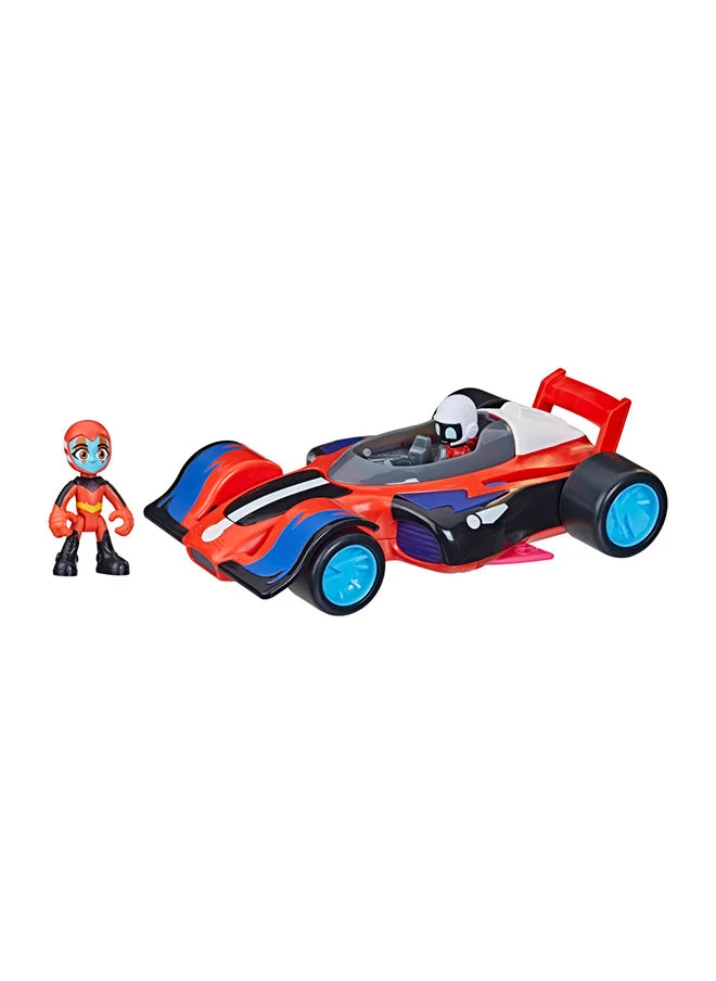 Hasbro Animal Power Flash Cruiser Preschool Toy, Converting Car With Lights Or Sounds, Vehicle And Action Figure For Kids Ages 3 And Up