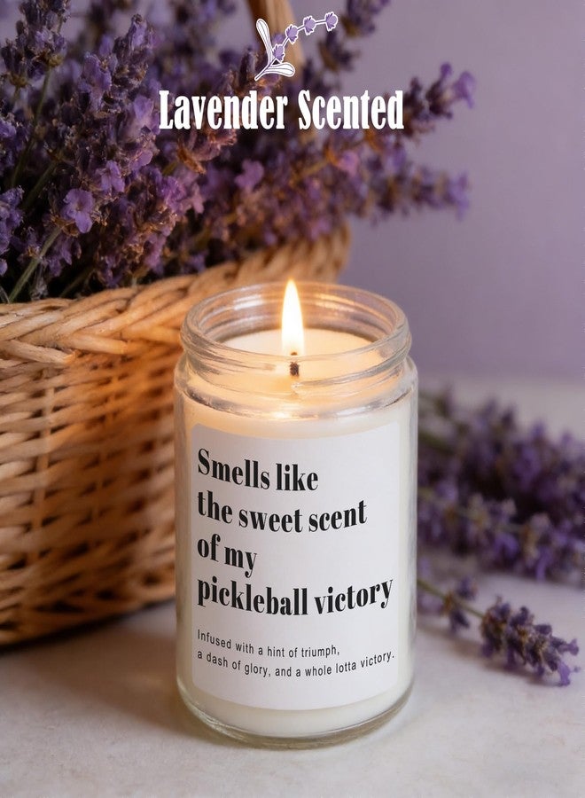 RIZOOCE Pickleball Gifts for Women Men, Pickleball Accessories, Lavender Scented Candle - Funny Gifts Pickleball for Lovers, Players, Fans, Sports - Image 4