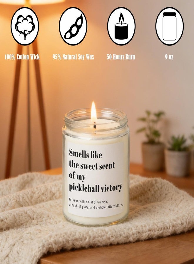 RIZOOCE Pickleball Gifts for Women Men, Pickleball Accessories, Lavender Scented Candle - Funny Gifts Pickleball for Lovers, Players, Fans, Sports - Image 2