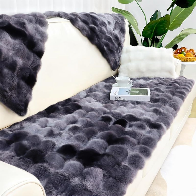 AISDE Pet Couch Covers for Sofa Washable - Dog Sofa Cover Slipcovers Non-Slip Couch Protector Pet-Friendly Mat Bed, Black, 27.6"x59.1" - Image 1