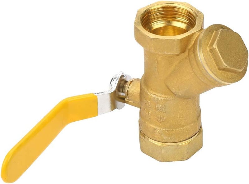 Y Type Brass Strainer Filter Ball Valve 1 Inch DN25 Female Thread, Durable Brass Construction, High Sealing Performance - Easy Maintenance, Suitable for Water and Gas Control - Image 2