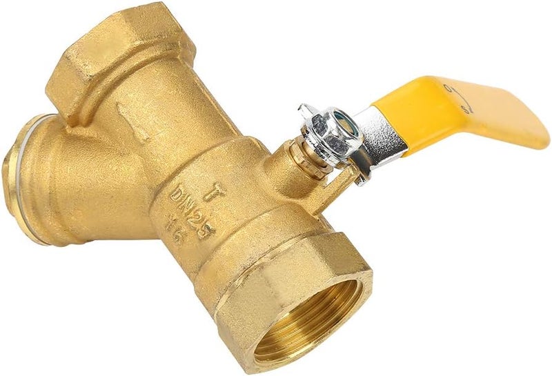 Y Type Brass Strainer Filter Ball Valve 1 Inch DN25 Female Thread, Durable Brass Construction, High Sealing Performance - Easy Maintenance, Suitable for Water and Gas Control - Image 4
