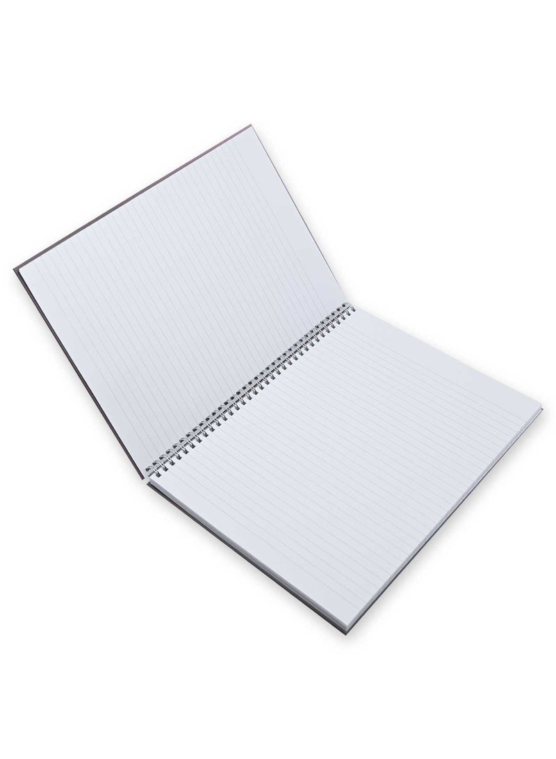 FIS Pack of 5  Deep Purple Color Notebook Spiral Hard Cover,A4,Single Line,100 Sheets -FSNBSA4SL100DPU - Image 2