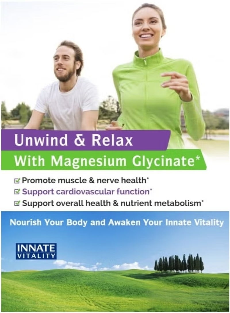 Magnesium Glycinate 120 Capsules x 2 Bottles, High Absorption Magnesium Supplement, Non-GMO Formula, Supports Sleep, Relaxation, Muscle Recovery, Nerve & Bone Health - Image 3