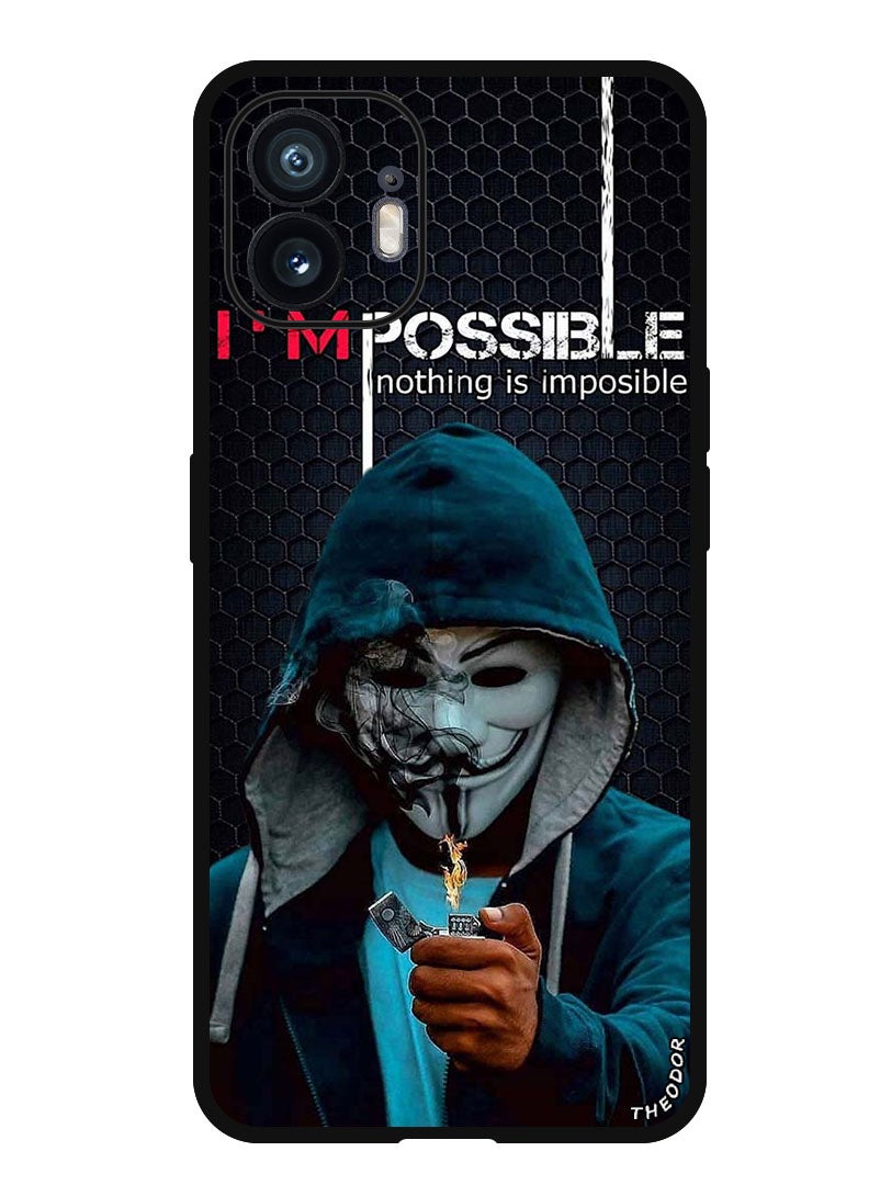 Theodor جراب واقٍ مضاد للخدش ومقاوم للصدمات لهاتف Nothing (2) Nothing Is Impossible - Image 1