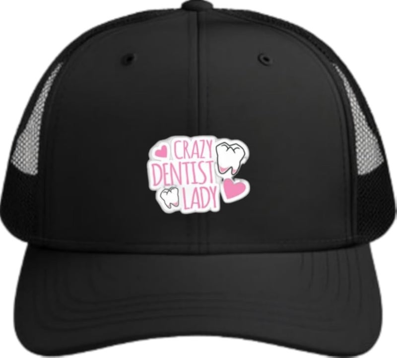 CRAZY DENTIST LADY Planets unisex baseball cap Black