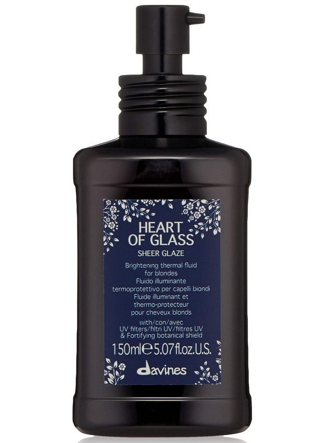Davines Heart of Glass Sheer Glaze for Blonde Care, Leave On Thermal Styling Support, Add Shine And Heat Protect, 5.07 fl. oz. - Image 1