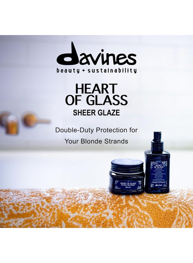Davines Heart of Glass Sheer Glaze for Blonde Care, Leave On Thermal Styling Support, Add Shine And Heat Protect, 5.07 fl. oz. - Image 2