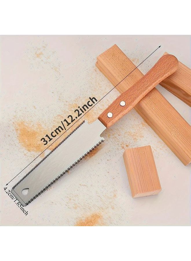 Precision Japanese Hand Saw Flexible Metal Blade Ergonomic Wooden Handle 1pc - Image 4