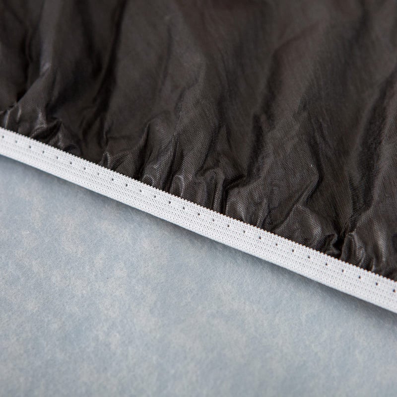 LIBERECOO Oval Fitted Vinyl Tablecloth - Black Wood - Fits 48 x 68 Inch Oval Table - Waterproof, Elastic Edged for Secure Fit, Easy to Clean Plastic Table Cover - Image 5