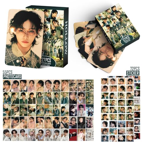 PYAJUU Stray Kids HOLLOW Album Photocards 127 PCS KPOP Giant Photo Card Set Stray Kids Merch Boys and Girls Card Set 55 PCS Photocard and 40 PCS Stickers - Image 2