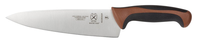 Mercer Culinary Millennia Color Handle Cutlery 8" Chef's Knife Brown - Image 2