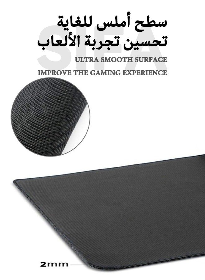 Anime Demon Slayer Collection Mouse Pad, Non-Slip Mousepad, Anime Mouse Pad, Gaming Mouse Pad, Large Mouse Pad, Extended Keyboard Mousepad with Non-Slip Base and Stitched Edge, 400mm×900mm - Image 4