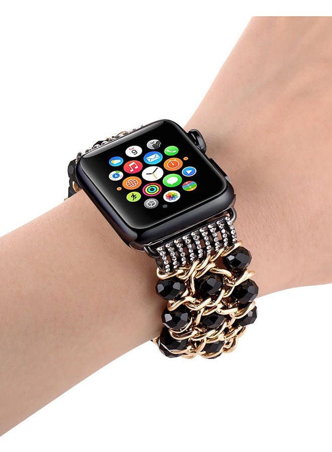 Replacement Band For Apple Watch Series 1/2/3 42mm Black - Image 3
