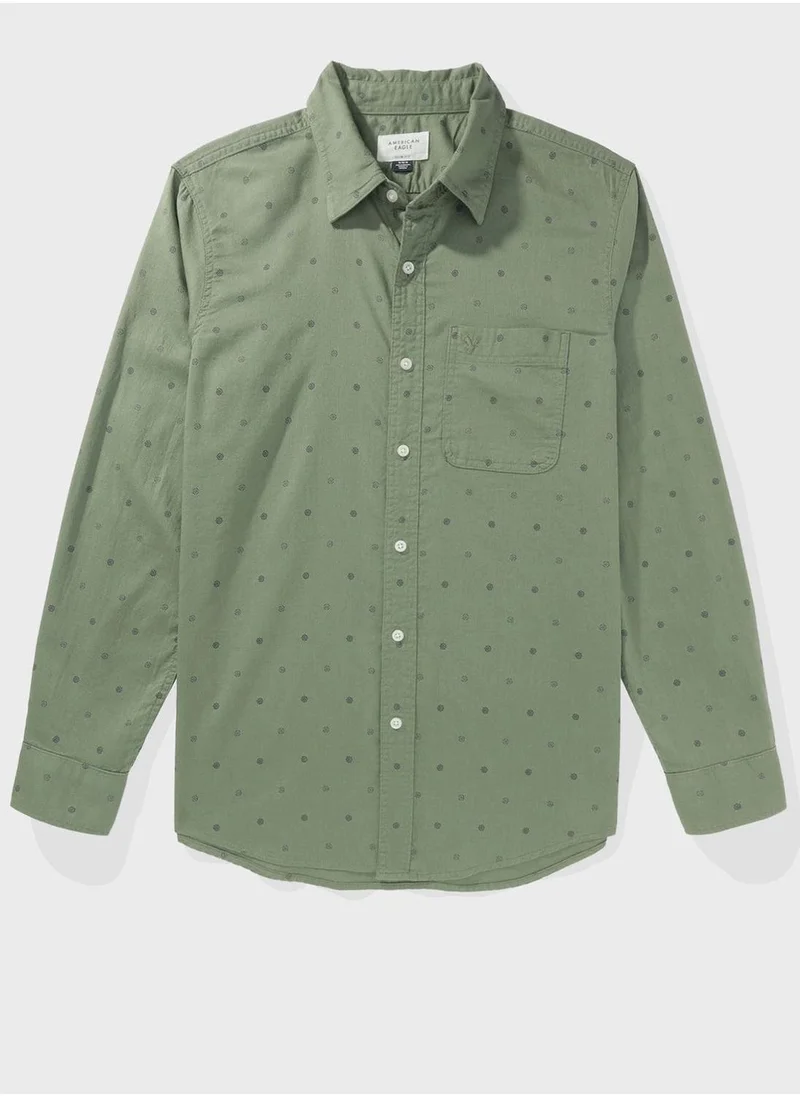 American Eagle Printed Slim Fit Shirt