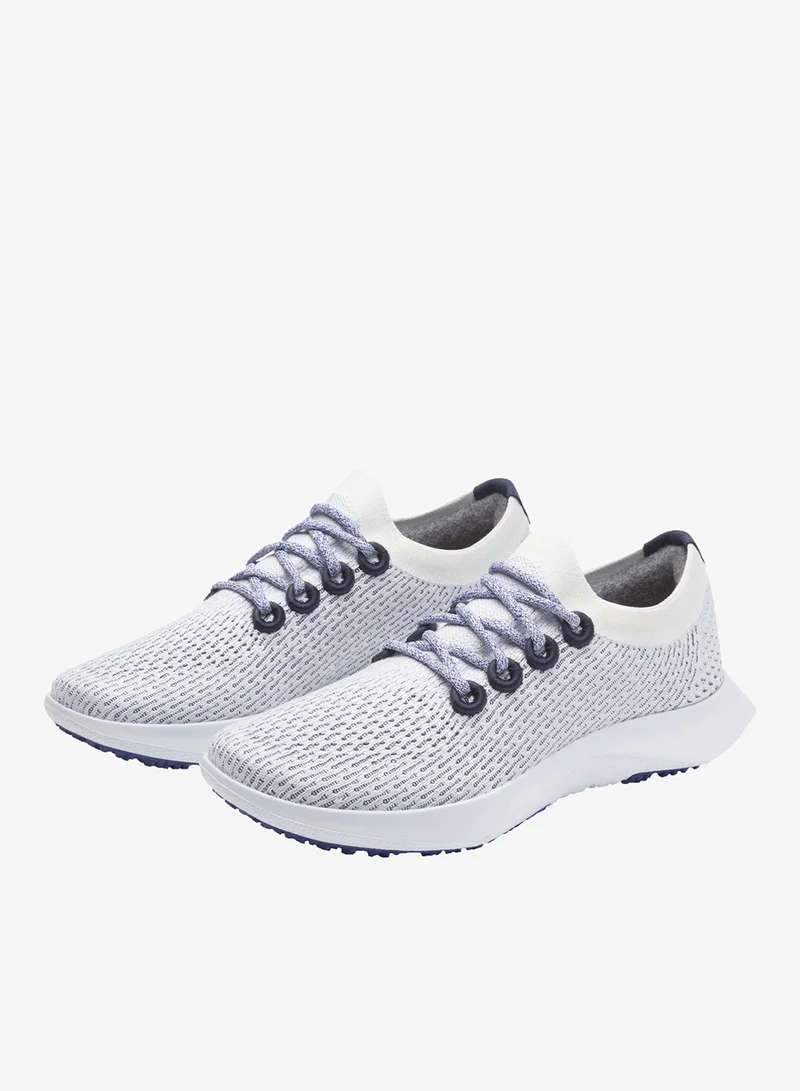 Allbirds WHITE Men's Tree Dasher 2 - Blizzard/Hazy Cobalt (Clarity Blue Sole)  Sneakers for Men | Best Price UAE