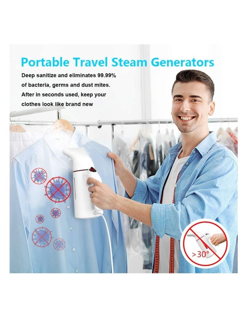 كابتن تيك Steamer for Clothes, Powerful Travel Steamer, Handheld Garment Steamer, Portable Fabric Steam Iron, Wrinkles Remover for Clothing - Image 2