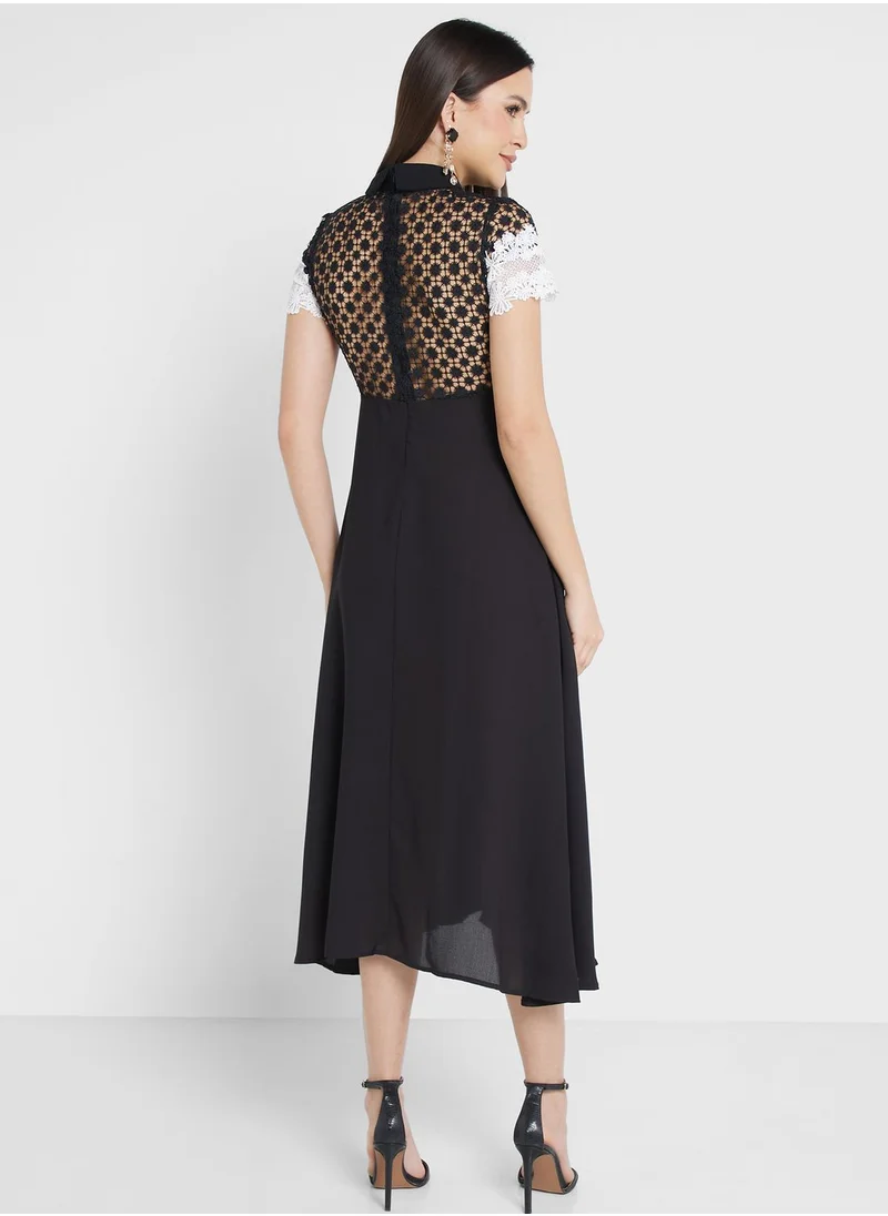 ELLA Lace And Crochet Dress