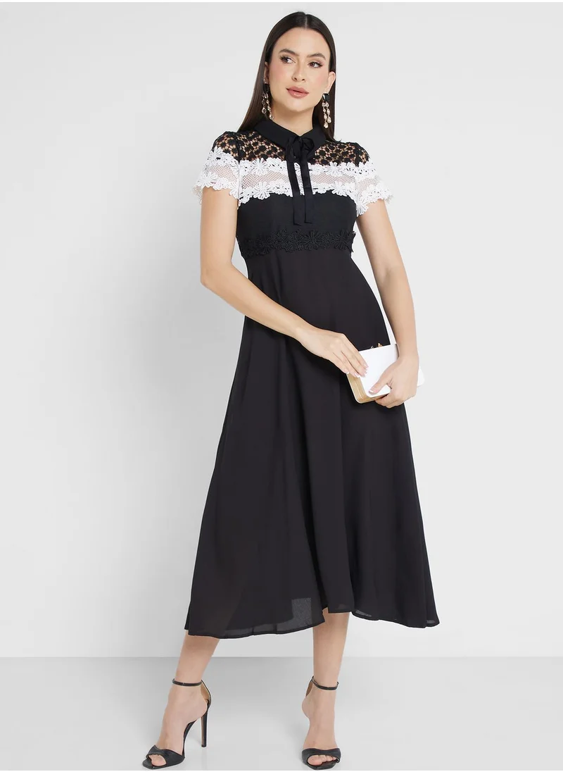 ELLA Lace And Crochet Dress