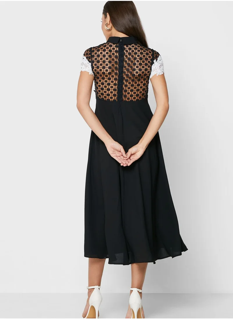 ELLA Lace And Crochet Dress