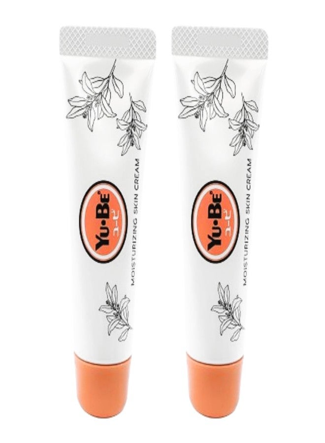 yu be Yu-Be Moisturizing Skin Cream Tube (Duo): Dry & Damaged Skin Relief Cream for Night and Day | Deeply Hydrating Moisturizer for Severely Dry Skin | Vegan Paraben & Cruelty Free - 1 fl oz/28mL x 2 - Image 1